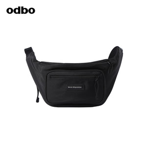 odbo 運動帆布 腰包女 斜挎 胸包