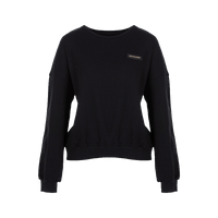 Heardbyodbo早秋2022年新款休閒氣質黑色衛衣女寬鬆百搭針織上衣