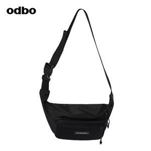 odbo 運動帆布 腰包女 斜挎 胸包